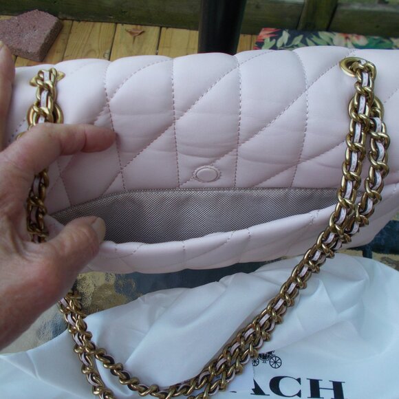 Coach Light pink  Quilted Handbag - Picture 5 of 10